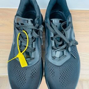 Men's Black Sneakers with Gray Accents